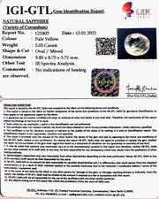 3.36 Ratti yellow sapphire with Govt Lab Certificate-(6771)